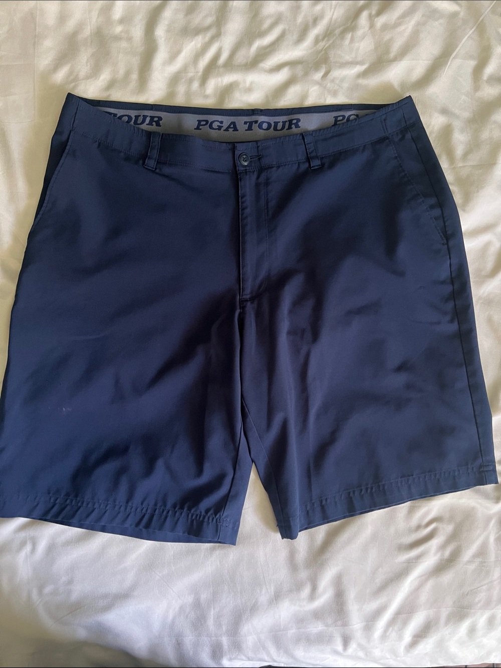 PGA Tour Men's Dark Navy Athletic Golf Shorts